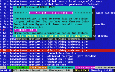 SLIDES.EXE Opening Screen